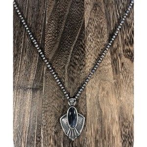 VINTAGE CAROLYN POLLACK RELIOS 925 STERLING RARE BLUE SODALITE PENDANT NECKLACE